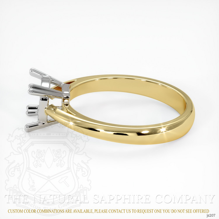 14K White & Yellow Vedic Ring Setting