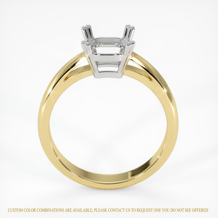 14K White & Yellow Vedic Ring Setting