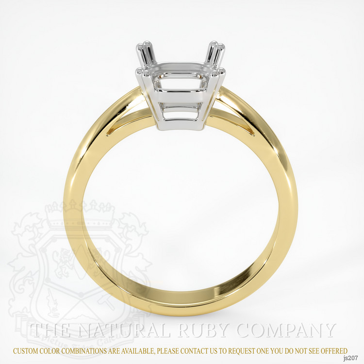 14K White & Yellow Vedic Ring Setting