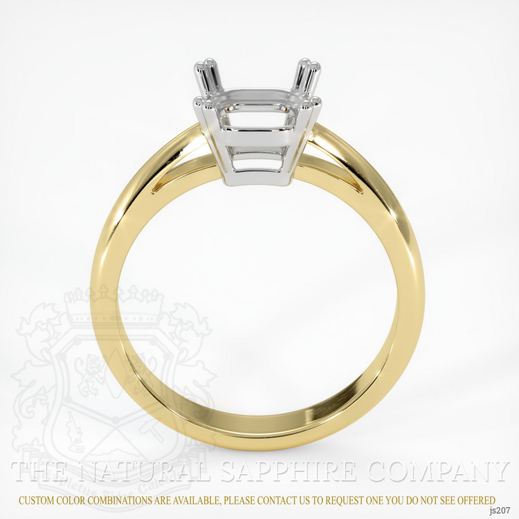 14K White & Yellow Vedic Ring Setting