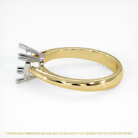 18K White & Yellow Vedic Ring Setting Image