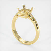 Vedic Emerald Ring 3.69 Ct., 18K Yellow Gold Combination Setting