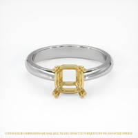 14K Yellow & White Vedic Ring Setting Image