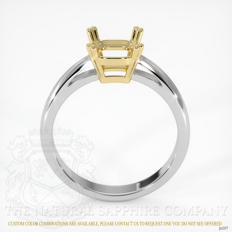 14K Yellow & White Vedic Ring Setting