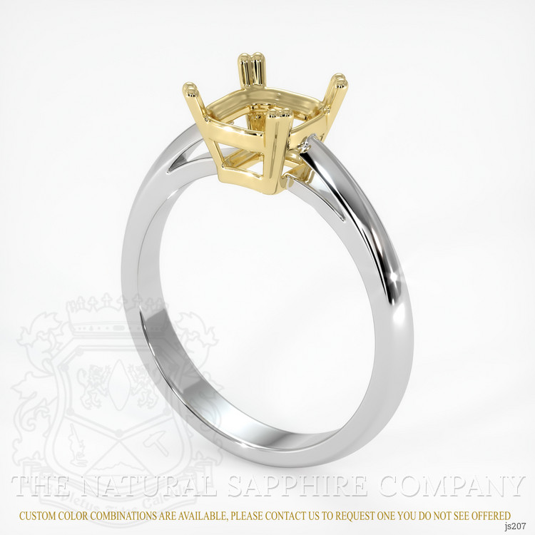 18K Yellow & White Vedic Ring Setting