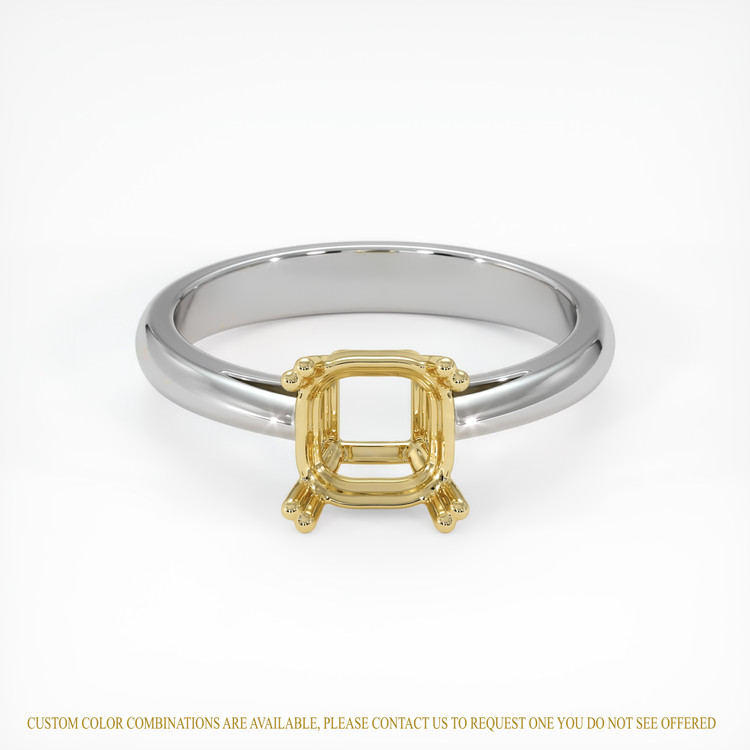 18K Yellow & White Vedic Ring Setting