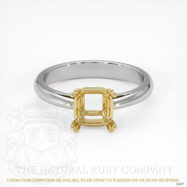 18K Yellow & White Vedic Ring Setting