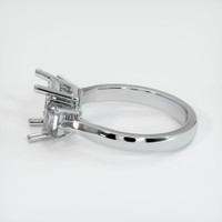 10K White Gold Three Stone Ring Setting Image