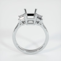10K White Gold Three Stone Ring Setting Image