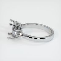 18K White Gold Three Stone Ring Setting Image