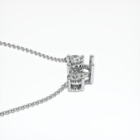 10K White Gold Accent Stones Necklace Setting Image