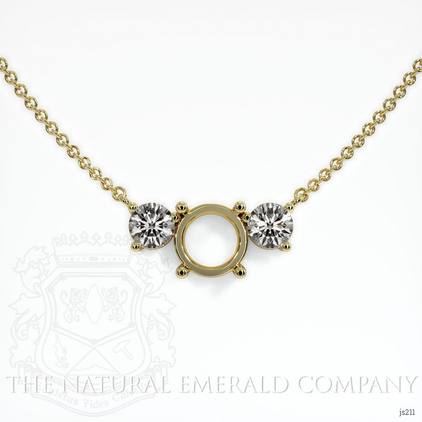  Emerald Necklace 4.10 Ct. 18K Yellow Gold