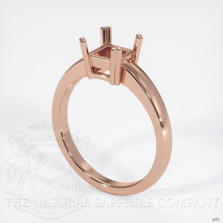 14K Rose Gold Vedic Ring Setting