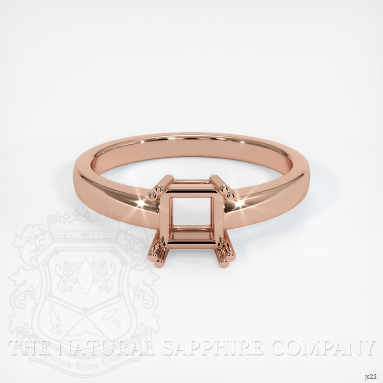 14K Rose Gold Vedic Ring Setting