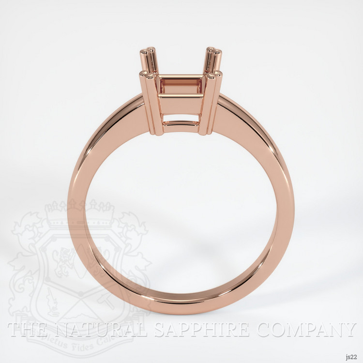 14K Rose Gold Vedic Ring Setting