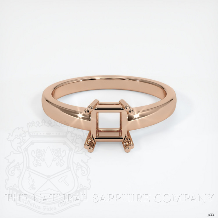 18K Rose Gold Vedic Ring Setting