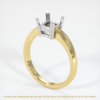 14K White & Yellow Vedic Ring Setting Video