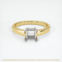 14K White & Yellow Vedic Ring Setting Image