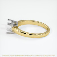 14K White & Yellow Vedic Ring Setting Image