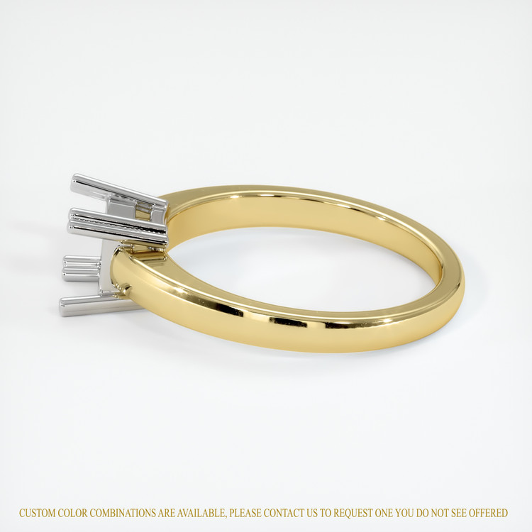 14K White & Yellow Vedic Ring Setting