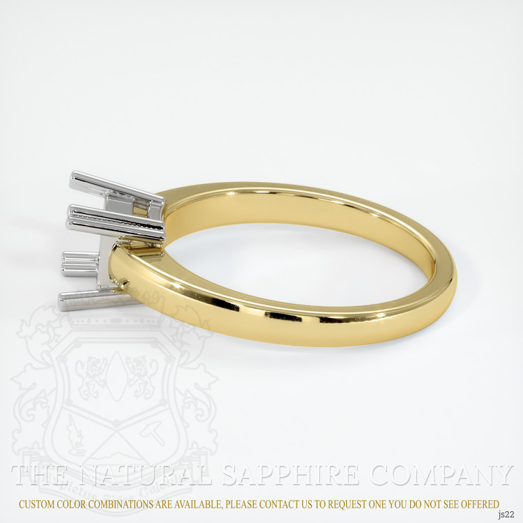 14K White & Yellow Vedic Ring Setting