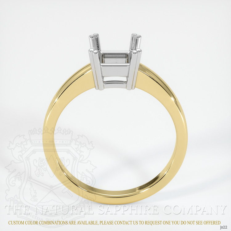 14K White & Yellow Vedic Ring Setting