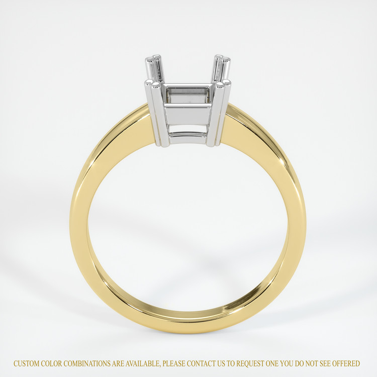14K White & Yellow Vedic Ring Setting