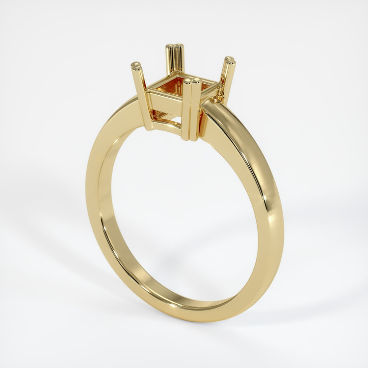 14K Yellow Gold Vedic Ring Setting