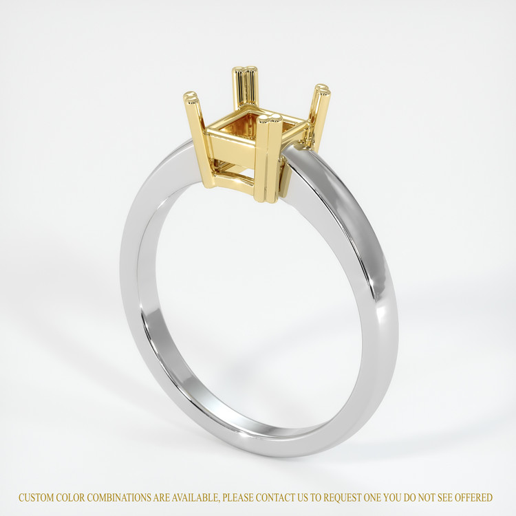 14K Yellow & White Vedic Ring Setting