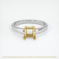 14K Yellow & White Vedic Ring Setting Image