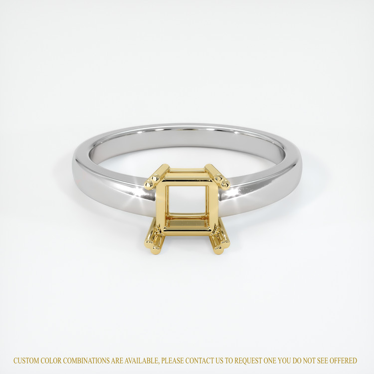 14K Yellow & White Vedic Ring Setting