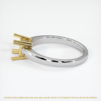 14K Yellow & White Vedic Ring Setting Image