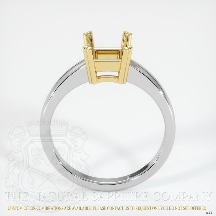 14K Yellow & White Vedic Ring Setting