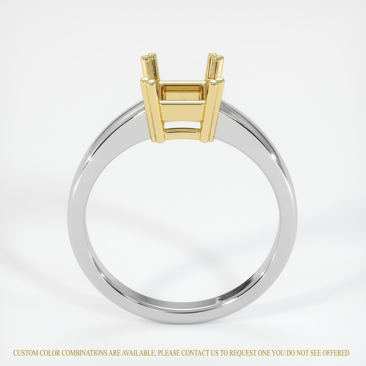 14K Yellow & White Vedic Ring Setting