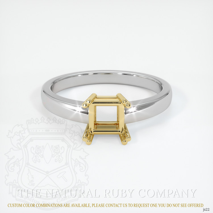 18K Yellow & White Vedic Ring Setting