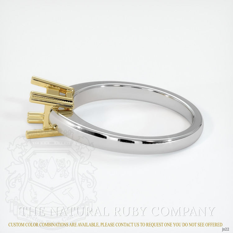 18K Yellow & White Vedic Ring Setting