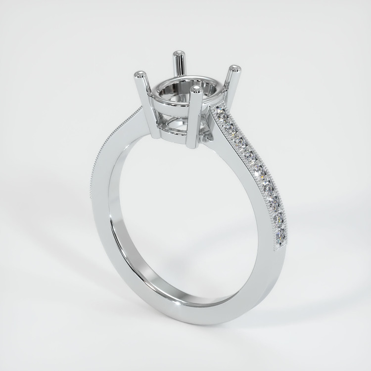 Platinum 950 Pave Ring Setting