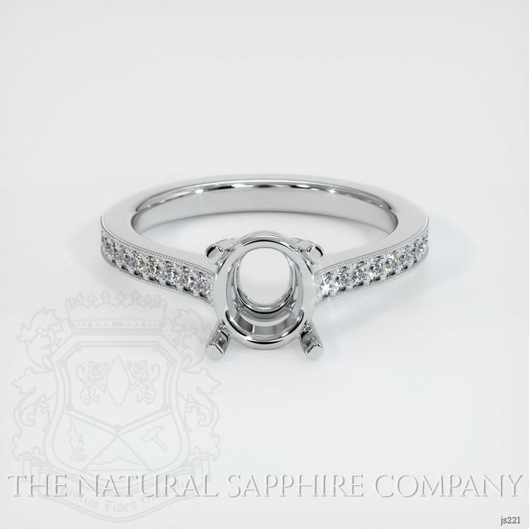 Platinum 950 Pave Ring Setting
