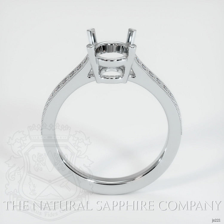 Platinum 950 Pave Ring Setting