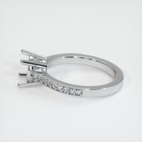 18K White Gold Pave Ring Setting Image