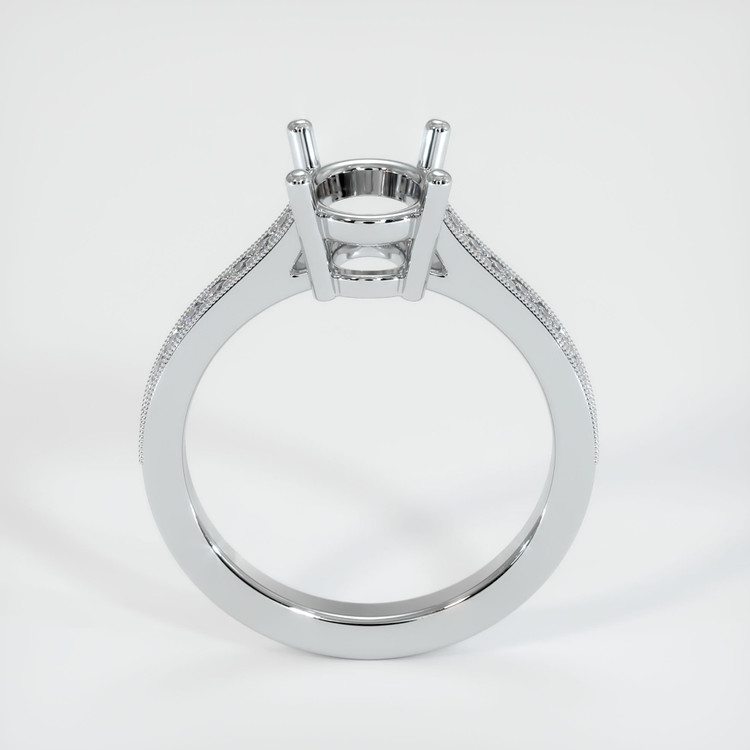 18K White Gold Pave Ring Setting