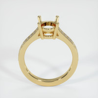 14K Yellow Gold Pave Ring Setting Image