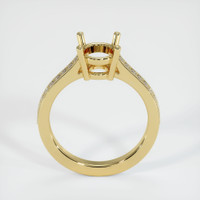 18K Yellow Gold Pave Ring Setting Image