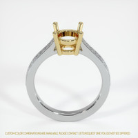 14K Yellow & White Pave Ring Setting Image