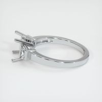 14K White Gold Three Stone Ring Setting Image