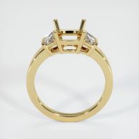 14K Yellow Gold Three Stone Ring Setting Image