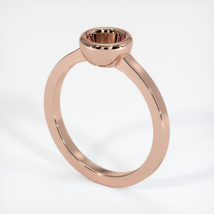 14K Rose Gold Men's Ring Setting