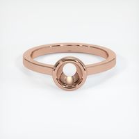 14K Rose Gold Men's Ring Setting Image