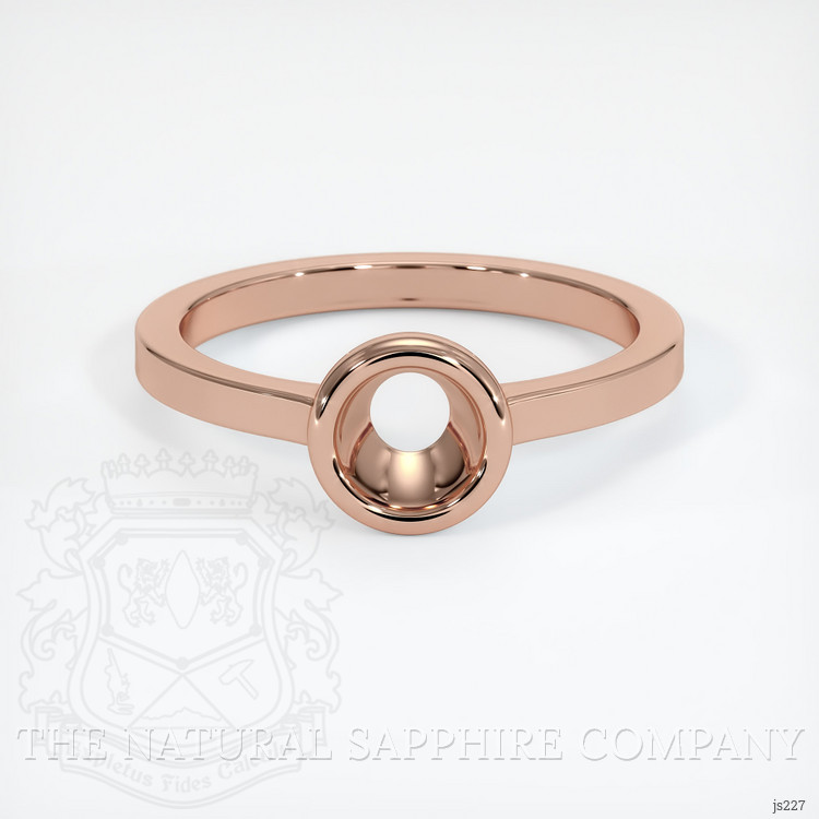 14K Rose Gold Men's Ring Setting