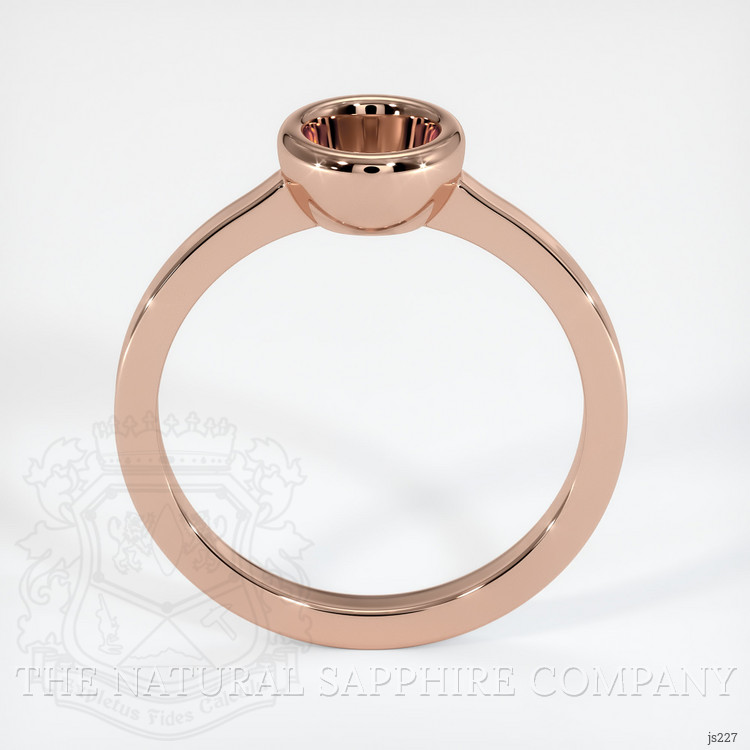 14K Rose Gold Men's Ring Setting